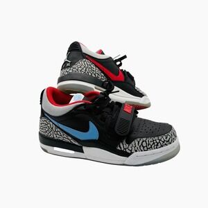 Air Jordan Legacy 312 Low Black Cement Elephant Print‎ Sneakers Size 5Y